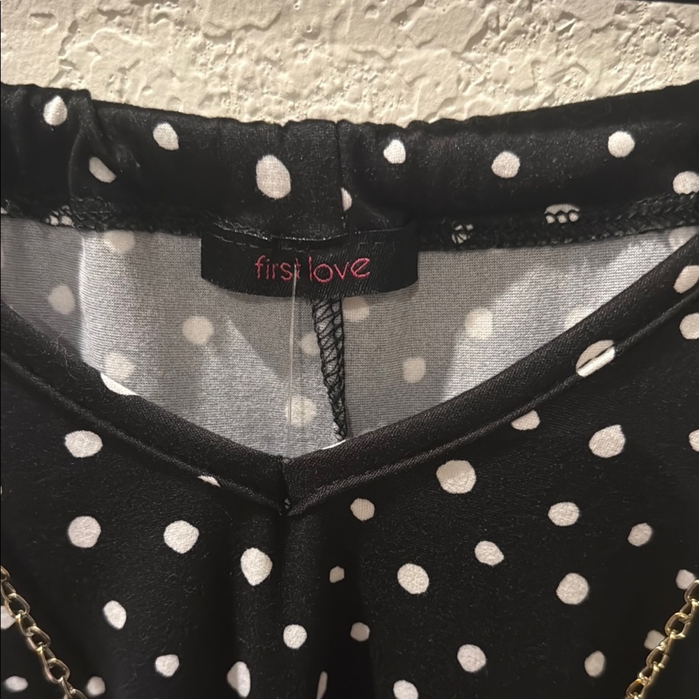 2X First Love Blue SleevelessTank Top with Gold Accent Necklace - Picture 3 of 6